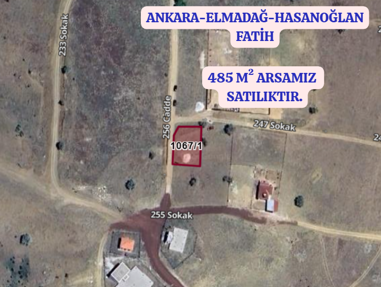 ANKARA ELMADAĞ HASANOĞLAN FATİH KÖYÜNDE 485 M² ARSAMIZ  SATILIKTIR - ANKARA ELMADAĞ fotoğraf 2