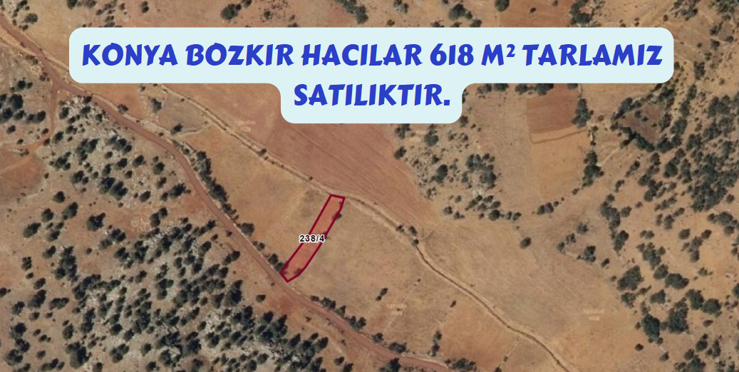 KONYA BOZKIR HACILAR KÖYÜNDE 618M² TARLAMIZ SATILIKTIR. - KONYA BOZKIR fotoğraf 2