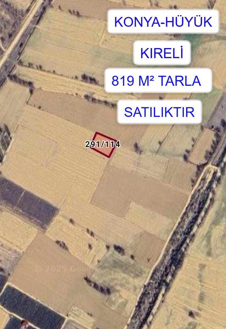 KONYA HÜYÜK KIRELİ MAH. 819M² TARLA SATILIKTIR - KONYA HÜYÜK fotoğraf 2