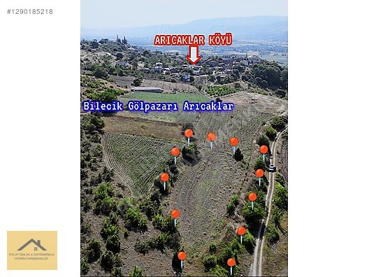 BİLECİK GÖLPAZARI ARICAKLAR KÖYÜ İMARA SINIR TARLA - BİLECİK GÖLPAZARI fotoğraf 5