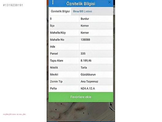 BURDUR'UN YAYLA VE SÜT DİYARI ŞİRİN İLÇESİ KEMER KEMERDE 36500M2 - BURDUR KEMER fotoğraf 6