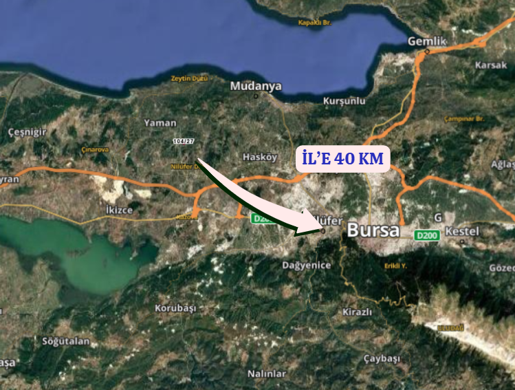 BURSA MUDANYA DEREKÖY  KÖYÜNDE 2.840 M²  ZEYTİNLİK SATILIKTIR - BURSA MUDANYA fotoğraf 8
