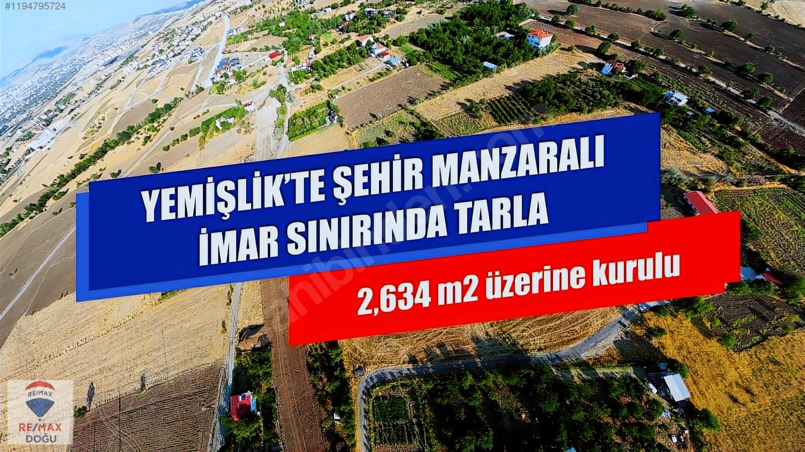 REMAX DOĞU'DAN YEMİŞLİKTE İMAR SINIRINDA 2.634 M2 SATILIK TARLA - ELAZIĞ MERKEZ fotoğraf 7