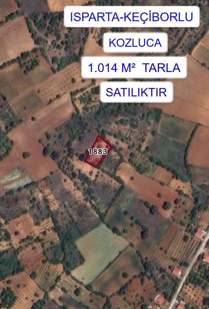 ISPARTA KEÇİBORLU KOZLUCA MAH.1.014M² TARLA SATILIK - ISPARTA KEÇİBORLU fotoğraf 6