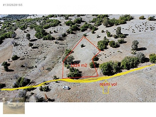 yolu suyu basinda 1324 m² tek tapu satılık parsel - BURDUR MERKEZ fotoğraf 2