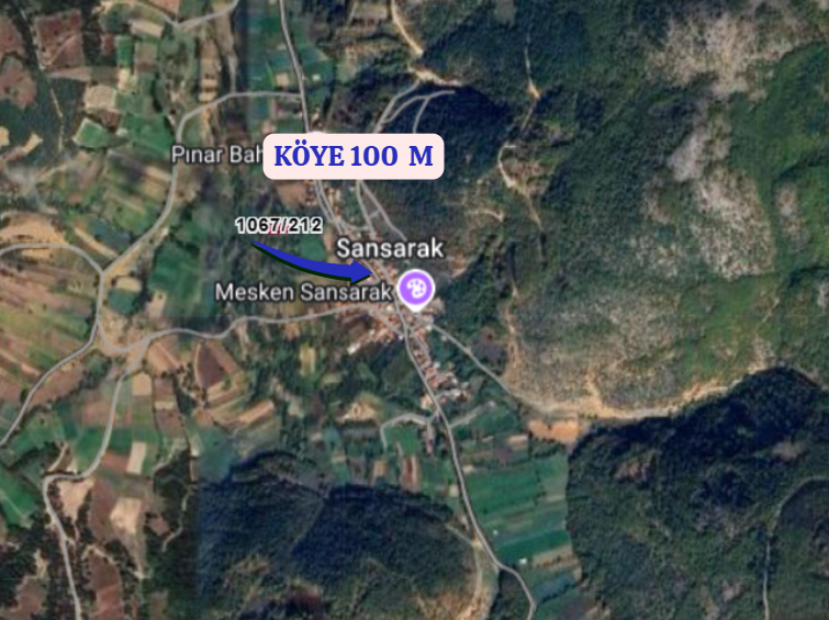 BURSA İZNİK SANSARAK  KÖYÜNDE 478  M² TARLA SATILIKTIR - BURSA İZNİK fotoğraf 4