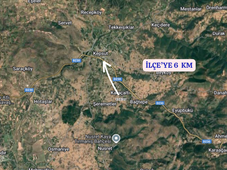 BALIKESİR KEPSUT KARAÇALTI  KÖYÜNDE 991 M² TARLA SATILIKTIR - BALIKESİR KEPSUT fotoğraf 5