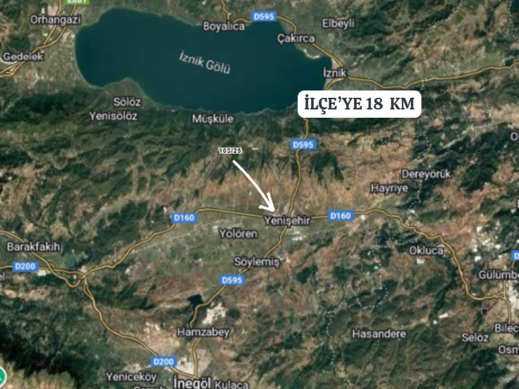 BURSA YENİŞEHİR YILDIRIM  KÖYÜNDE 1.335  M² TARLA  SATILIKTIR - BURSA YENİŞEHİR fotoğraf 6