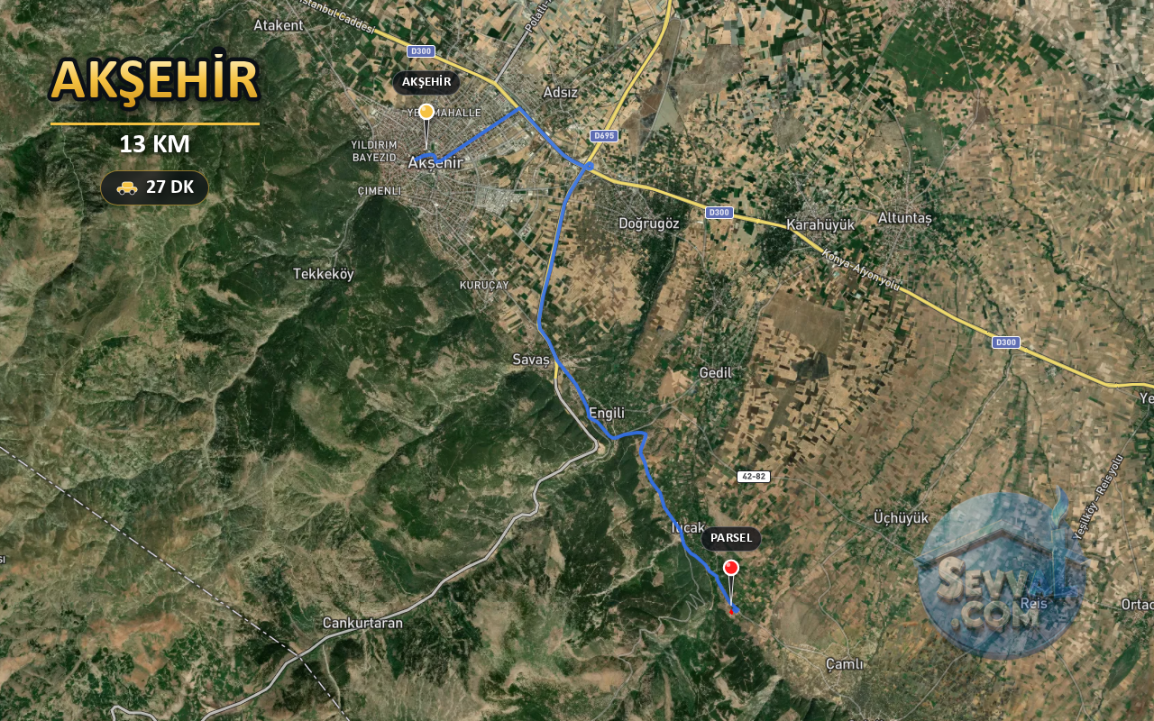 KONYA AKŞEHİR ILICAK 766 m² SATILIK ARSA - KONYA AKŞEHİR fotoğraf 5