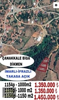 ÇANAKKALE BİGA DİKMEN 1000 M2 İMARLI ARSA - ÇANAKKALE BİGA fotoğraf 19
