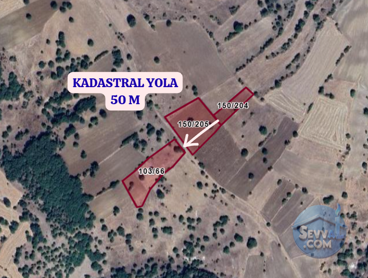 KÜTAHYA ASLANAPA EMREZ VE ABAŞ   KÖYÜNDE  1.248,1.457 VE 934 M² TOPLAM 3 TARLA   - KÜTAHYA ASLANAPA fotoğraf 4