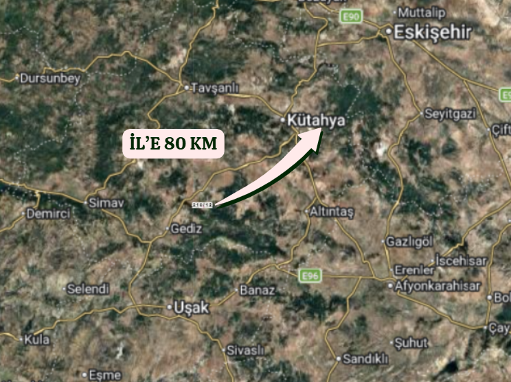 KÜTAHYA GEDİZ CEBRAİL,FATİH  KÖYÜNDE 598  M²  TARLA  SATILIKTIR - KÜTAHYA GEDİZ fotoğraf 5