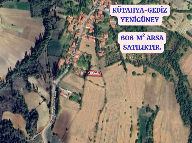 KÜTAHYA GEDİZ YENİGÜNEY  KÖYÜNDE 606   M² ARSA  SATILIKTIR - KÜTAHYA GEDİZ fotoğraf 2