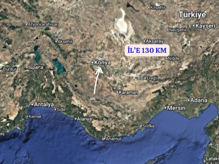 KONYA HADİM KALINAĞIL  KÖYÜNDE 1.675  M² TARLA   SATILIKTIR - KONYA HADİM fotoğraf 5