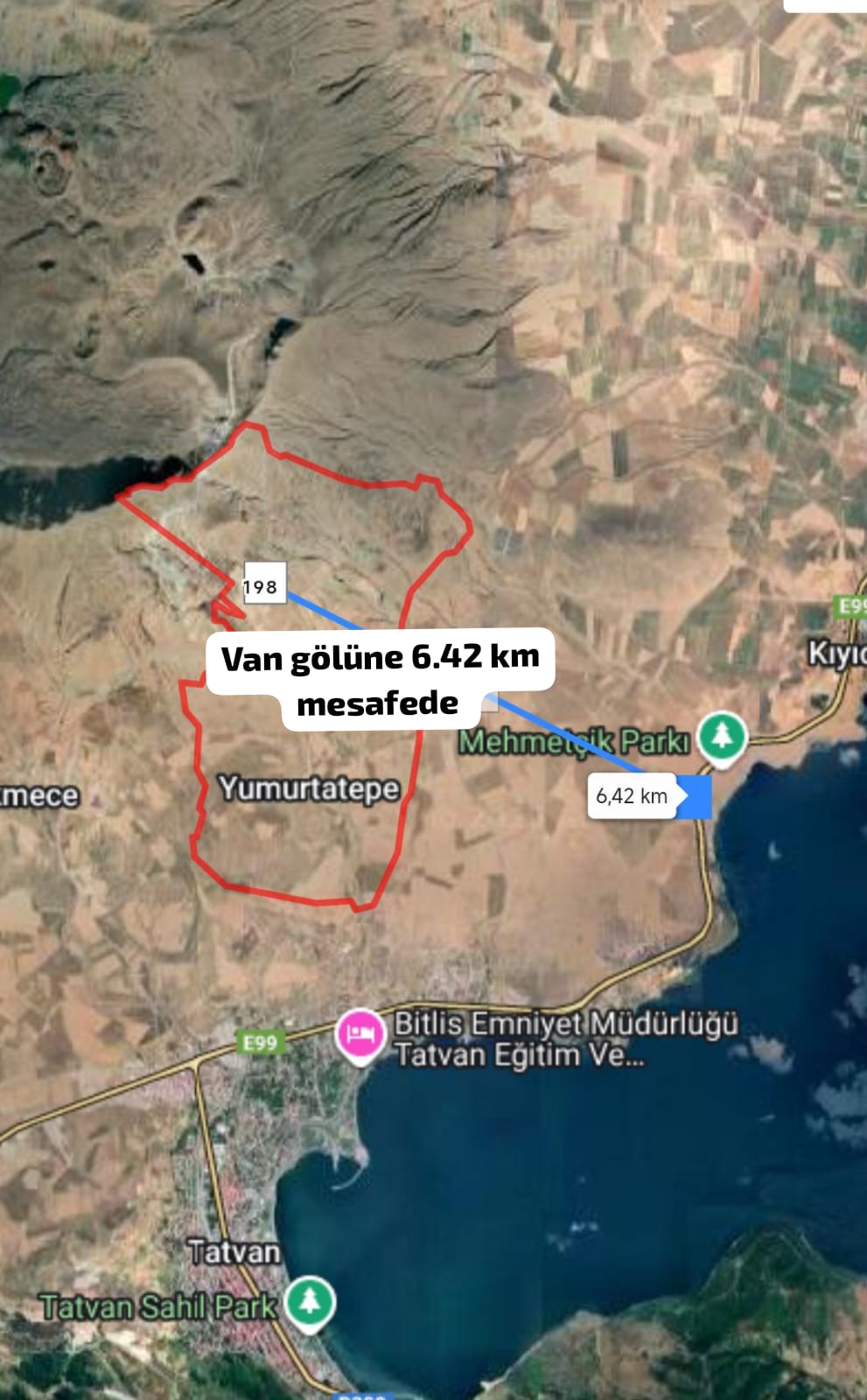 Tatvanda Villalık Hobi Bahçesi Göl Manzaralı  500 M² - BİTLİS TATVAN fotoğraf 3