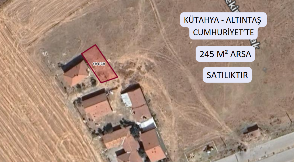 KÜTAHYA ALTINTAŞ CUMHURİYET KÖYÜNDE 245 M² ARSAMIZ SATILIKTIR. - KÜTAHYA ALTINTAŞ fotoğraf 2