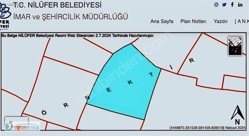 Nilüfer Akçalarda 15 Dönüm Satılık Kıymetli Arazi. - BURSA NİLÜFER fotoğraf 3