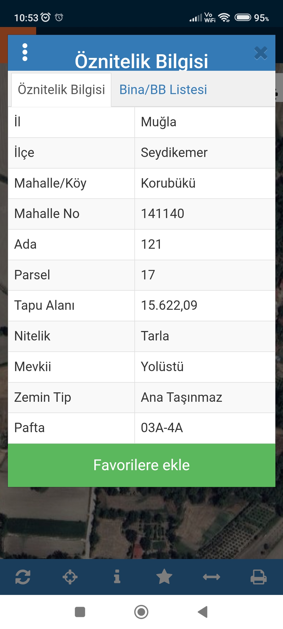 Muğla seydikemer korubukü Mahallesi'nde satılık tarla