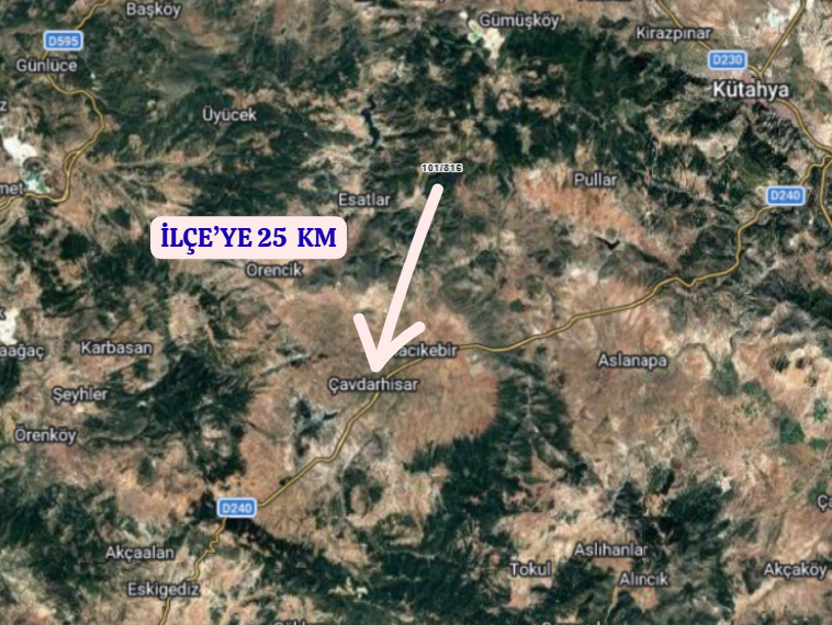 KÜTAHYA ÇAVDARHİSAR GÖKLER  KÖYÜNDE 1.134  M² TARLA  SATILIKTIR - KÜTAHYA ÇAVDARHİSAR fotoğraf 5