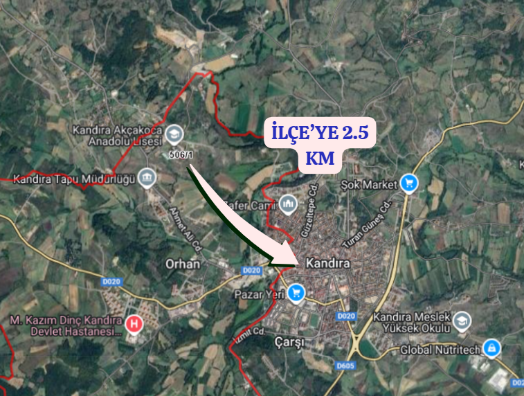 KOCAELİ KANDIRA ORHAN  MAHALLESİ  440  M² ARSA SATILIKTIR    - KOCAELİ KANDIRA fotoğraf 6