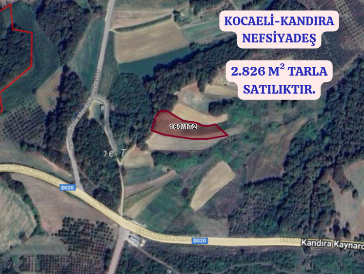 KOCAELİ KANDIRA NEFSİYADEŞ   KÖYÜNDE 2.826  M²  TARLA  SATILIKTIR - KOCAELİ KANDIRA fotoğraf 2