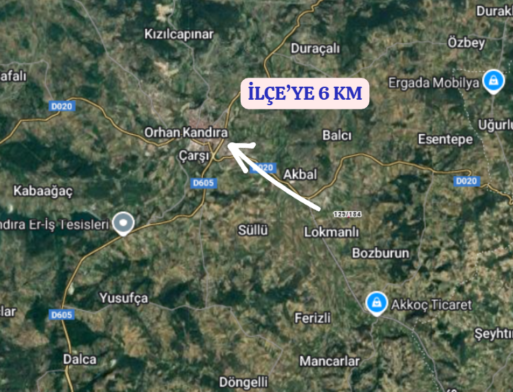 KOCAELİ KANDIRA LOKMANLI   KÖYÜNDE 1.930 M²  TARLA  SATILIKTIR - KOCAELİ KANDIRA fotoğraf 6