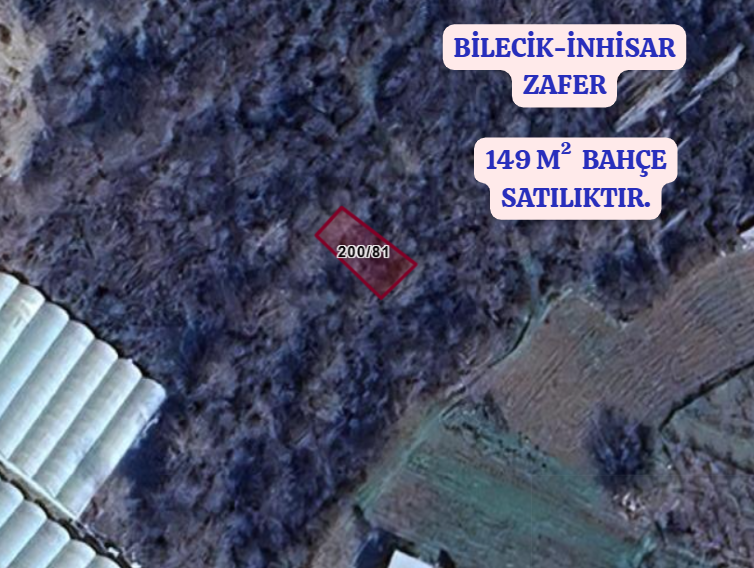  BİLECİK İNHİSAR ZAFER   KÖYÜNDE  149  M²  BAHÇE  SATILIKTIR    - BİLECİK İNHİSAR fotoğraf 2