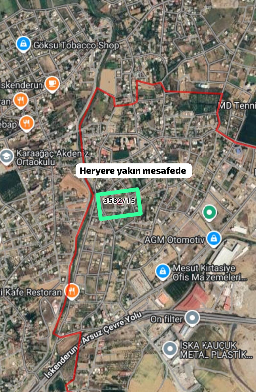 SATILIK ARSA 470 M²  Hatay / Arsuz / Nardüzü Mh. - HATAY ARSUZ fotoğraf 3