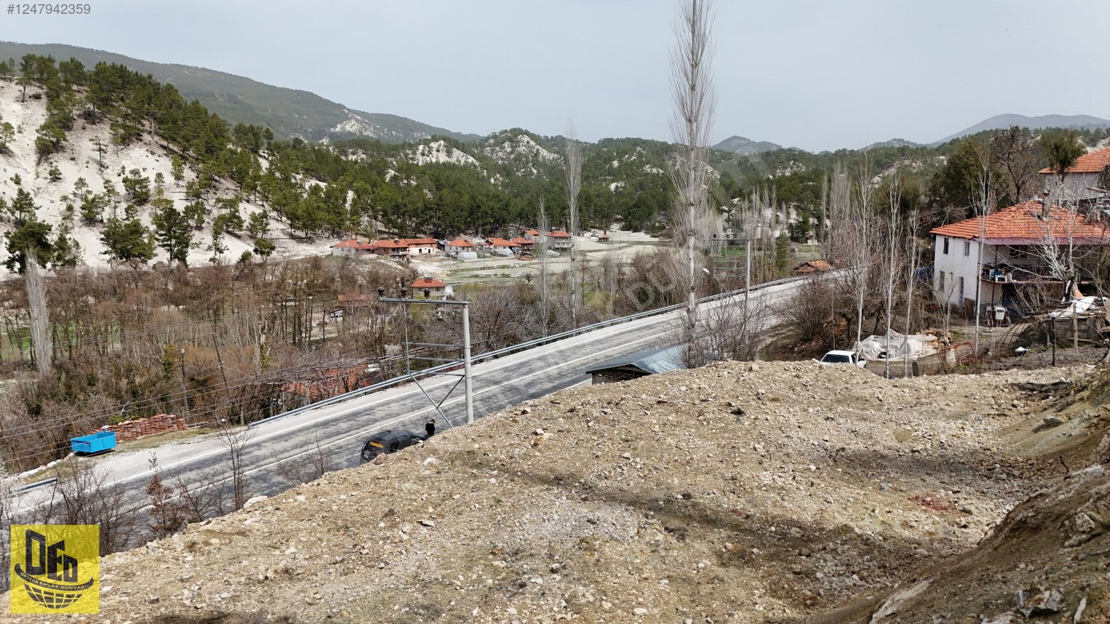 KİRAZLIYAYLA'DA FETHİYE YOLU ÜZERİNDE 764 m² İMARLI ARSA - DENİZLİ ÇAMELİ fotoğraf 10