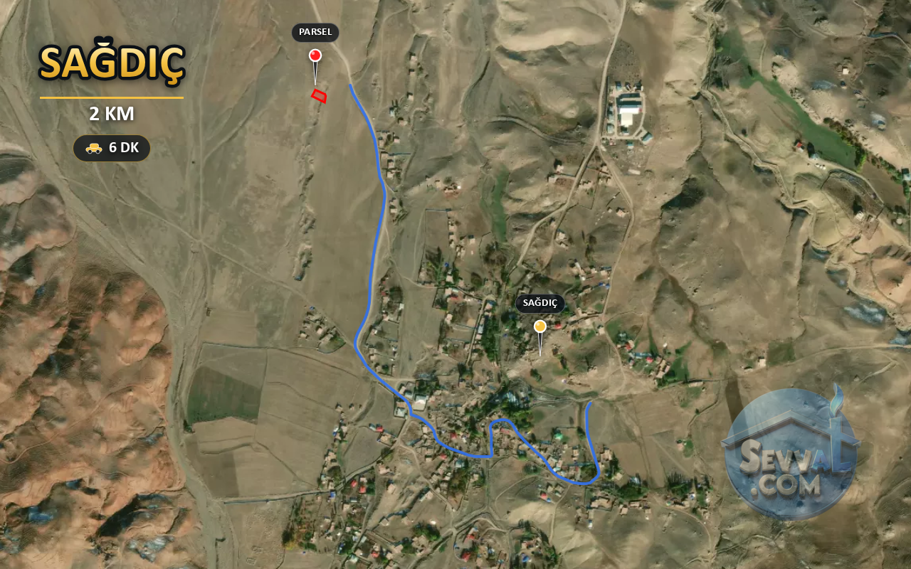 AĞRI DOĞUBAYAZIT SAĞDIÇ 500 m² SATILIK ARSA - AĞRI DOĞUBAYAZIT fotoğraf 6