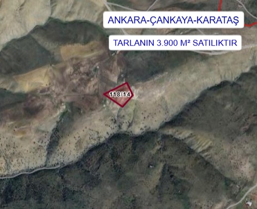 ANKARA ÇANKAYA KARATAŞ MAHALLESİNDE  TARLANIN 3.900 M² Sİ SATILIKTIR - ANKARA ÇANKAYA fotoğraf 2