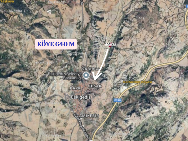 KÜTAHYA GEDİZ E.GEDİZ-SABIRGAZİ  KÖYÜNDE   3.309 M²  TARLA SATILIKTIR   KONUM DO - KÜTAHYA GEDİZ fotoğraf 5