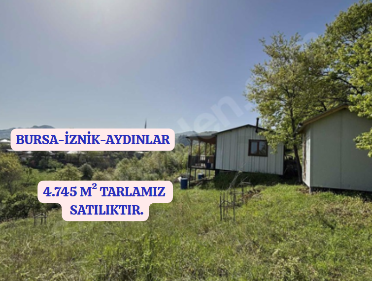 BURSA İZNİK AYDINLAR KÖYÜNDE 4.745 M TARLA SATILIKTIR - BURSA İZNİK fotoğraf 2