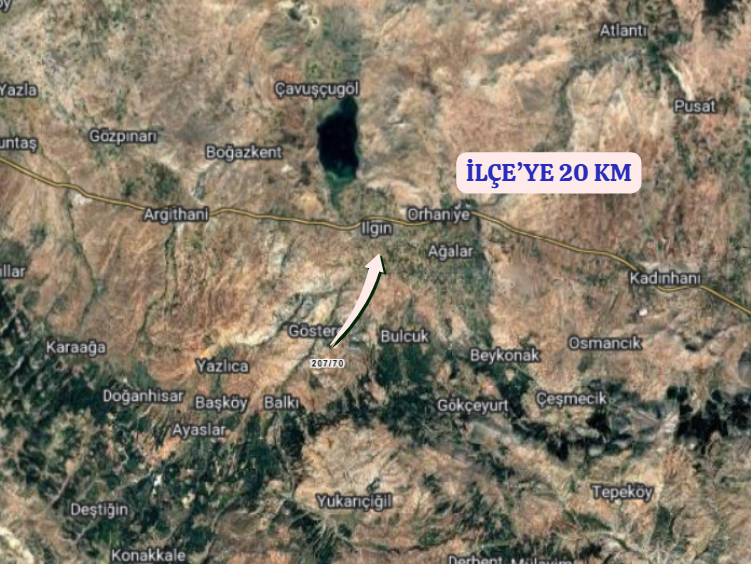 KONYA ILGIN GEÇİT  KÖYÜNDE 6.453   M² TARLA  SATILIKTIR - KONYA ILGIN fotoğraf 5