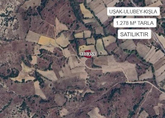 UŞAK ULUBEY KIŞLA KÖYÜ’NDE 1278 M² TARLA SATILIKTIR - UŞAK ULUBEY fotoğraf 2