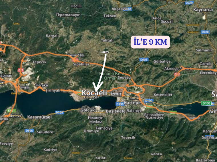 KOCAELİ DERİNCE GEREDELİ   KÖYÜNDE TARLANIN 218   M²  Sİ  SATILIKTIR - KOCAELİ DERİNCE fotoğraf 12
