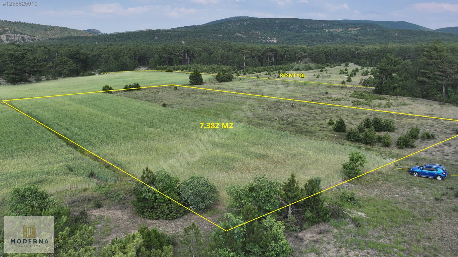 ESKİŞEHİR ORMANA NAZIR MANZARALI 7382 M2 HALI GİBİ TEK TAPU ARSA - ESKİŞEHİR SEYİTGAZİ fotoğraf 12