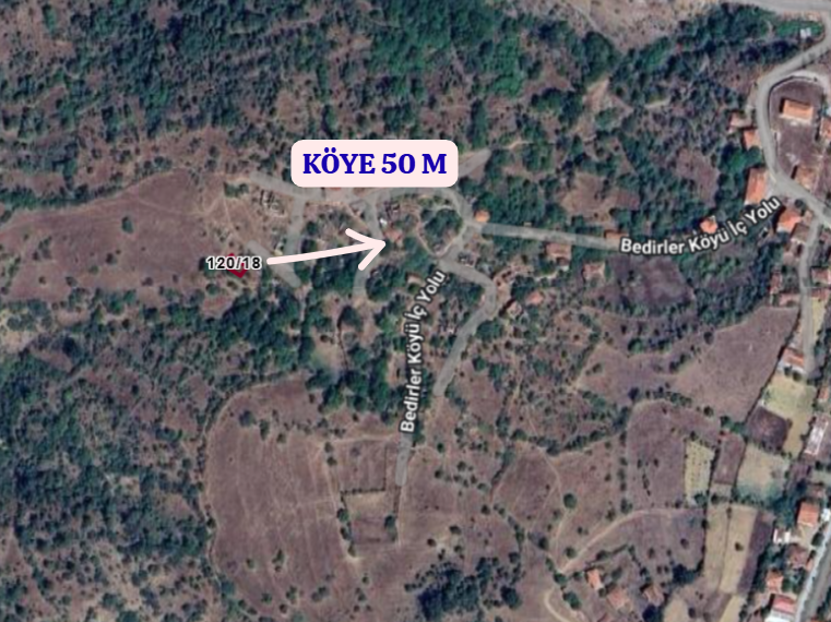 KÜTAHYA SİMAV BEDİRLER   KÖYÜNDE 102 M² ARSA  SATILIKTIR - KÜTAHYA SİMAV fotoğraf 4