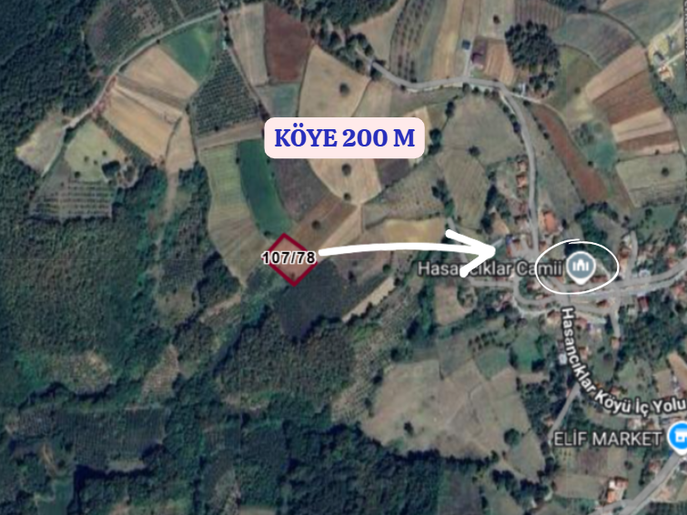 KOCAELİ İZMİT HASANCIKLAR  KÖYÜNDE 2.614 M²  TARLA  SATILIKTIR - KOCAELİ İZMİT fotoğraf 5