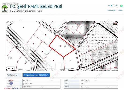 STADYUM YANI SATILIK HİSSELİ KONUT ARSASI - GAZİANTEP ŞEHİTKAMİL fotoğraf 4
