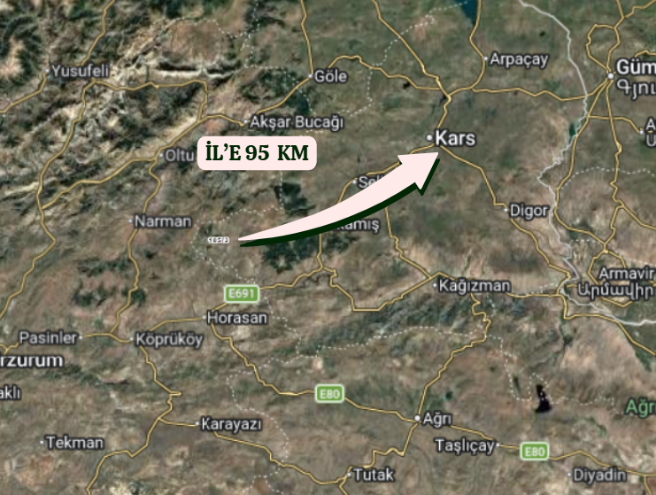 KARS SARIKAMIŞ ISISU KÖYÜNDE 18.440M² TARLA SATILIKTIR - KARS SARIKAMIŞ fotoğraf 6