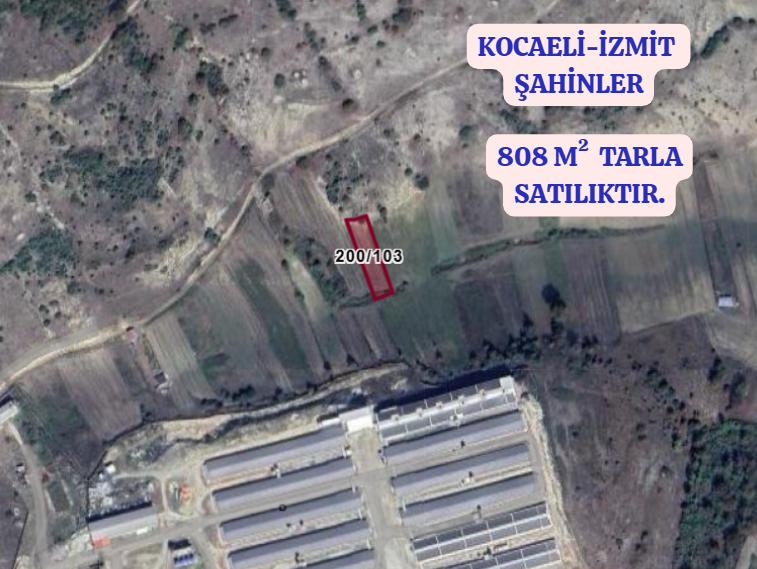 KOCAELİ İZMİT ŞAHİNLER  KÖYÜNDE 808 M²  TARLA  SATILIKTIR - KOCAELİ İZMİT fotoğraf 2