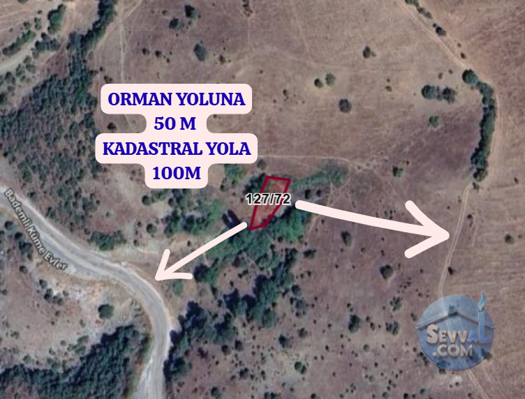 KÜTAHYA SİMAV BEDİRLER  KÖYÜNDE  248 ,86 VE 250 M²  TARLA SATILIKTIR - KÜTAHYA SİMAV fotoğraf 3