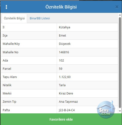 KÜTAHYA EMET DÜŞECEK DE 1.122 M² TARLAMIZ SATILIKTIR - KÜTAHYA EMET fotoğraf 2