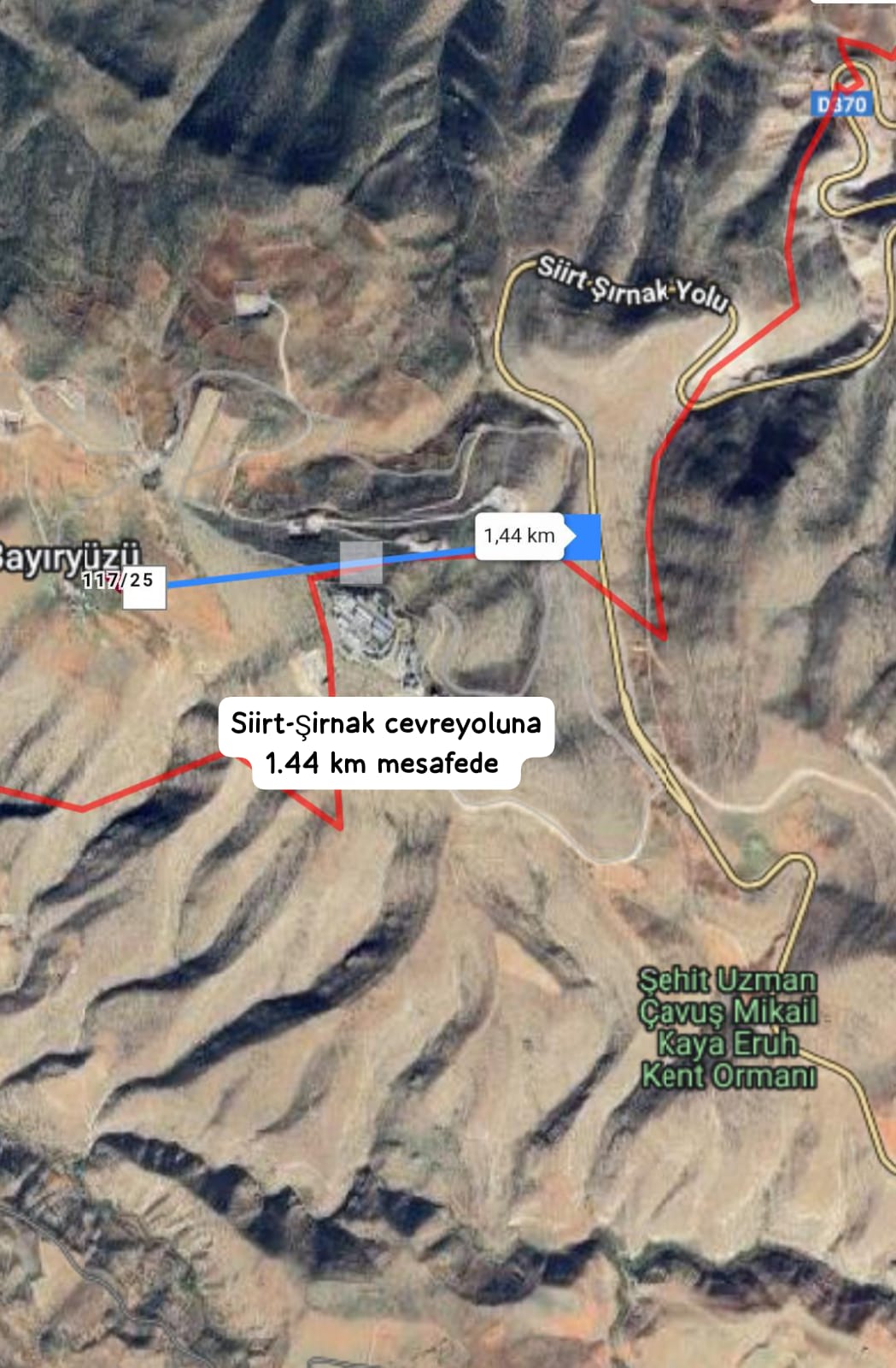 Siirt / Eruh / Bayıryüzü Köyü 2.346 M² SATILIK ARSA  - SİİRT ERUH fotoğraf 2