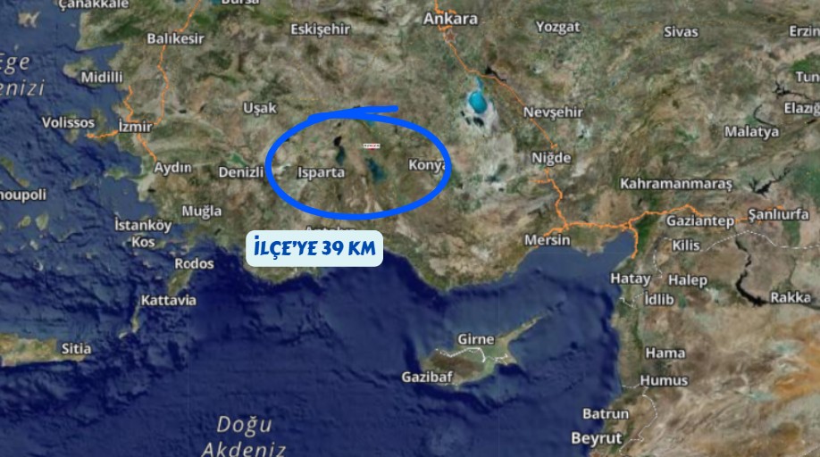 ISPARTA ŞARKİKARAAĞAÇ ASLANDOĞMUŞ KÖYÜ 1.017M² TARLA SATILIKTIR - ISPARTA ŞARKİKARAAĞAÇ fotoğraf 6