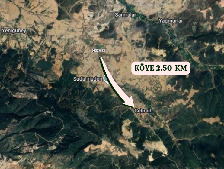 KÜTAHYA GEDİZ CEBRAİL,FATİH KÖYÜNDE 728  M² TARLA  SATILIKTIR - KÜTAHYA GEDİZ fotoğraf 3