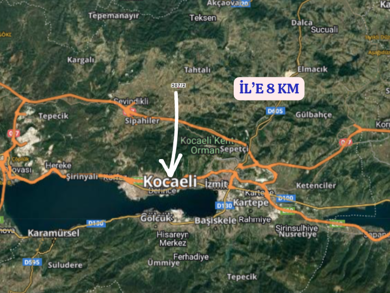 KOCAELİ DERİNCE TAHTALI  KÖYÜNDE   TARLANIN 340  M²  Sİ  SATILIKTIR - KOCAELİ DERİNCE fotoğraf 9