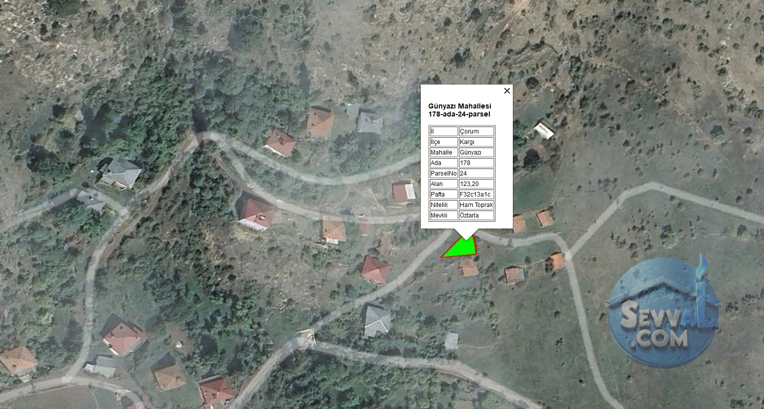 ÇORUM KARGI GÜNYAZI KÖYÜNDE 123 M² TARLAMIZ SATILIKTIR. - Çorum Kargı fotoğraf 3