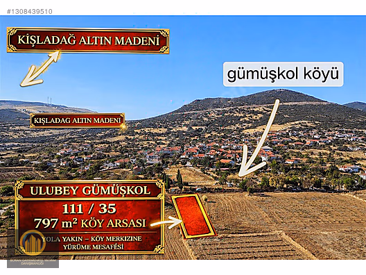 Kışladağ Yakını 797 m² Köy Arsası Yerleşime Yakın Fırsat - UŞAK ULUBEY fotoğraf 3